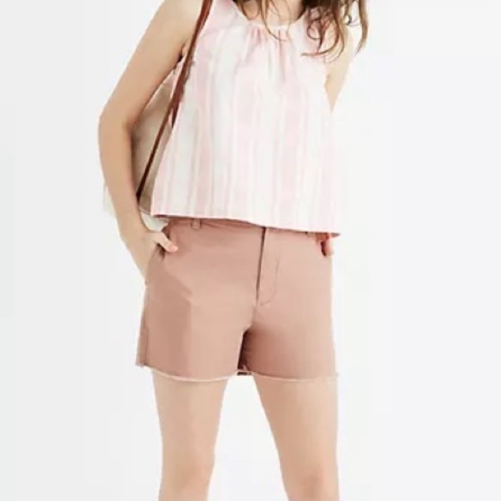 Madewell High-Rise Twill Shorts